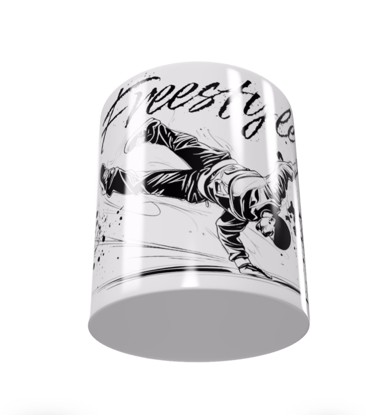 Freestyle Tasse - tolles Geschenk für Tänzer und Tanzlehrer/in (Keramik 325ml)