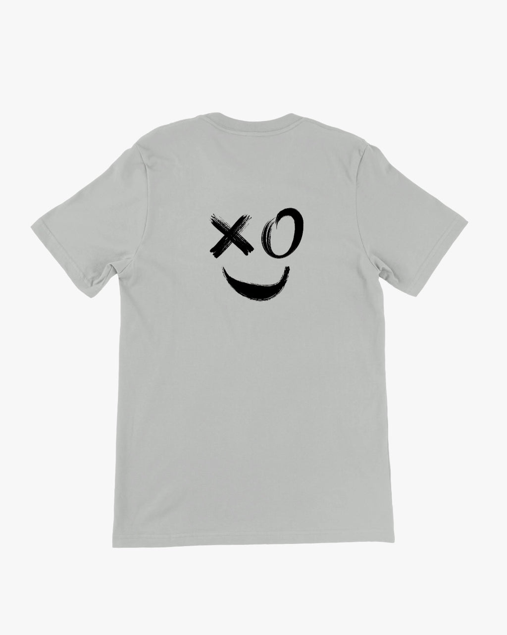 Unisex T-Shirt „XOX Smiley“ – moderner Front- & Backprint Damen & Herren