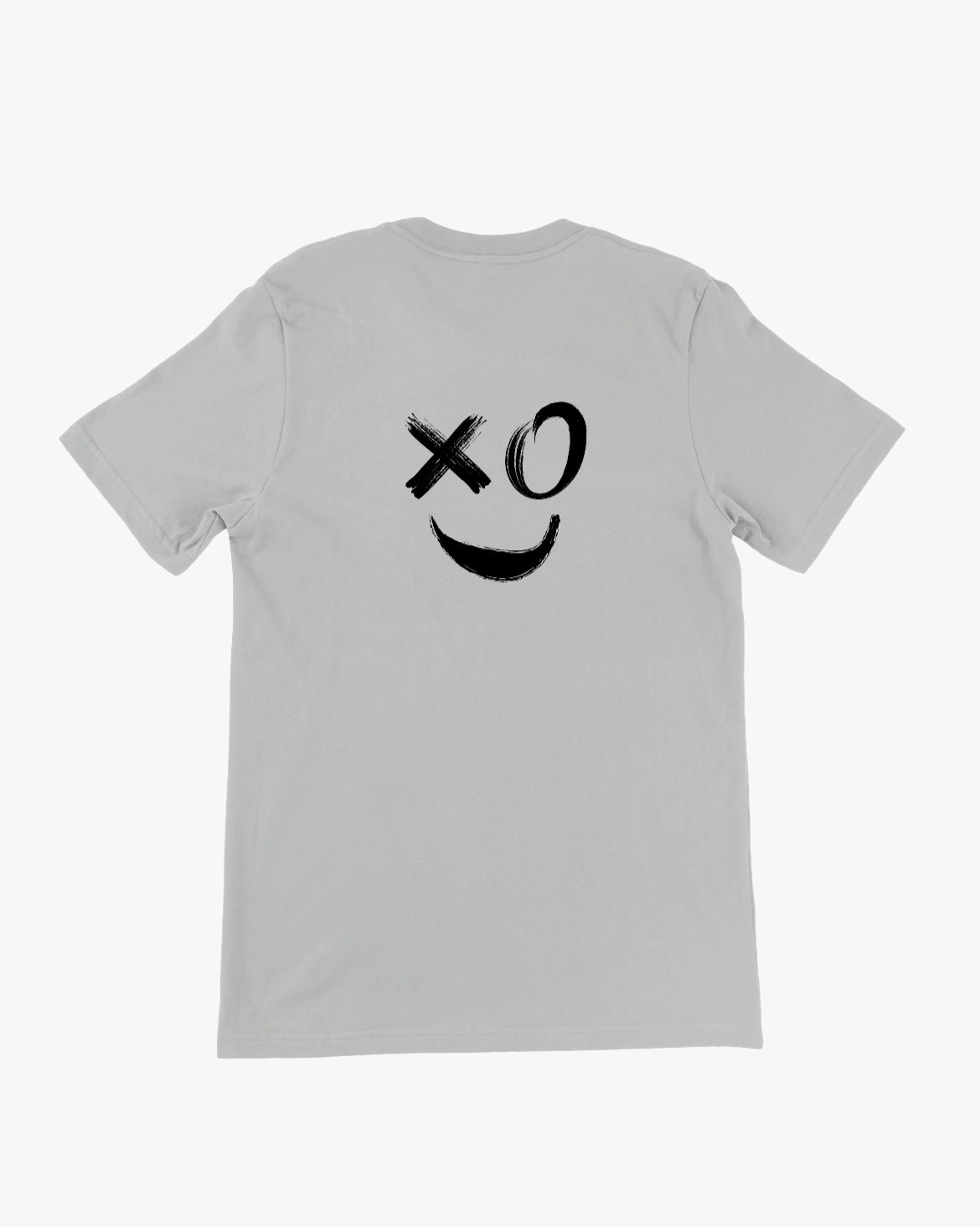 Unisex T-Shirt „XOX Smiley“ – moderner Front- & Backprint Damen & Herren