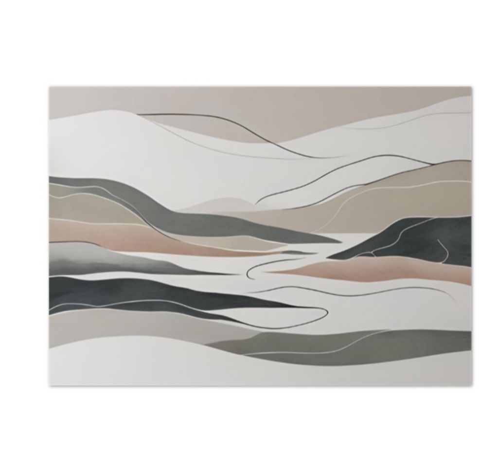 Scandi Style Poster Print A4 A3 A2 - umweltfreundliches mattes glattes Papier - Wandbild gedruckt