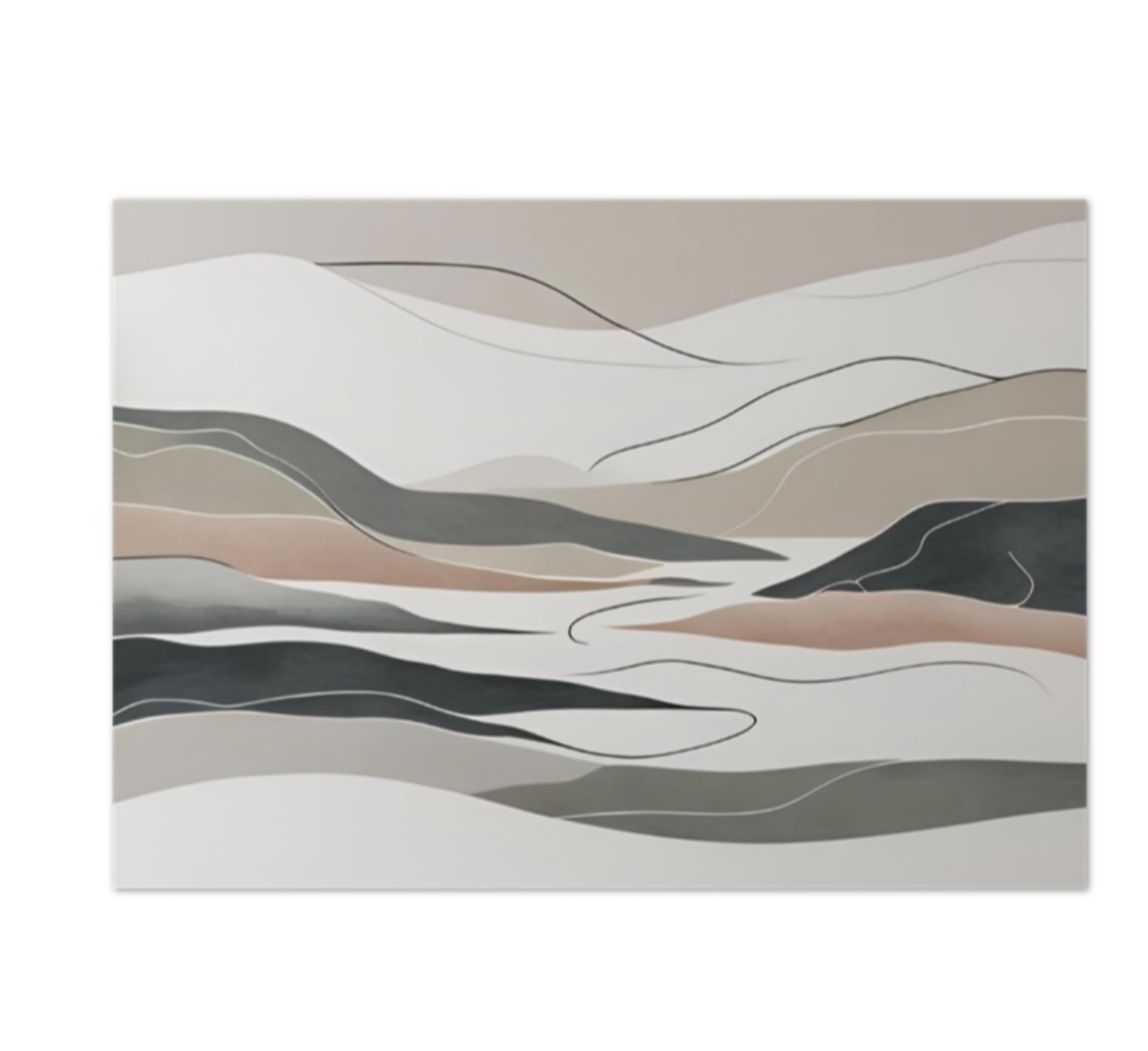 Scandi Style Poster Print A4 A3 A2 - umweltfreundliches mattes glattes Papier - Wandbild gedruckt
