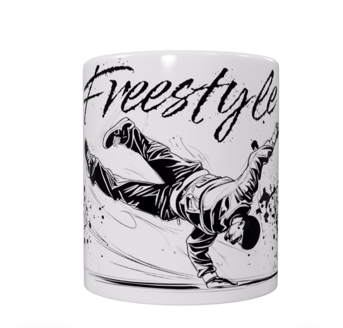 Freestyle Tasse - tolles Geschenk für Tänzer und Tanzlehrer/in (Keramik 325ml)