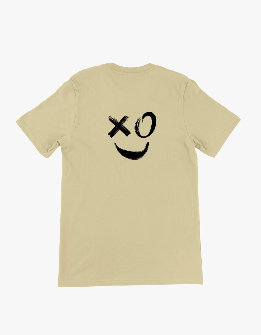 Unisex T-Shirt „XOX Smiley“ – moderner Front- & Backprint Damen & Herren