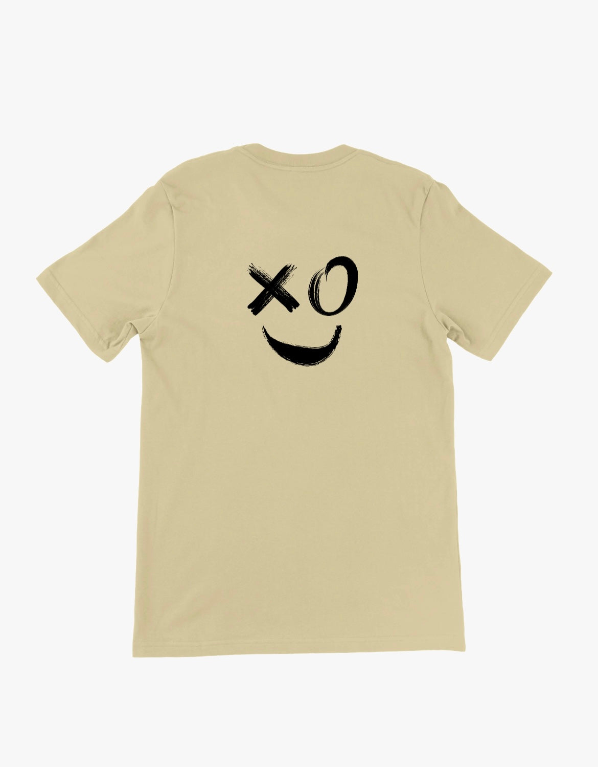 Unisex T-Shirt „XOX Smiley“ – moderner Front- & Backprint Damen & Herren