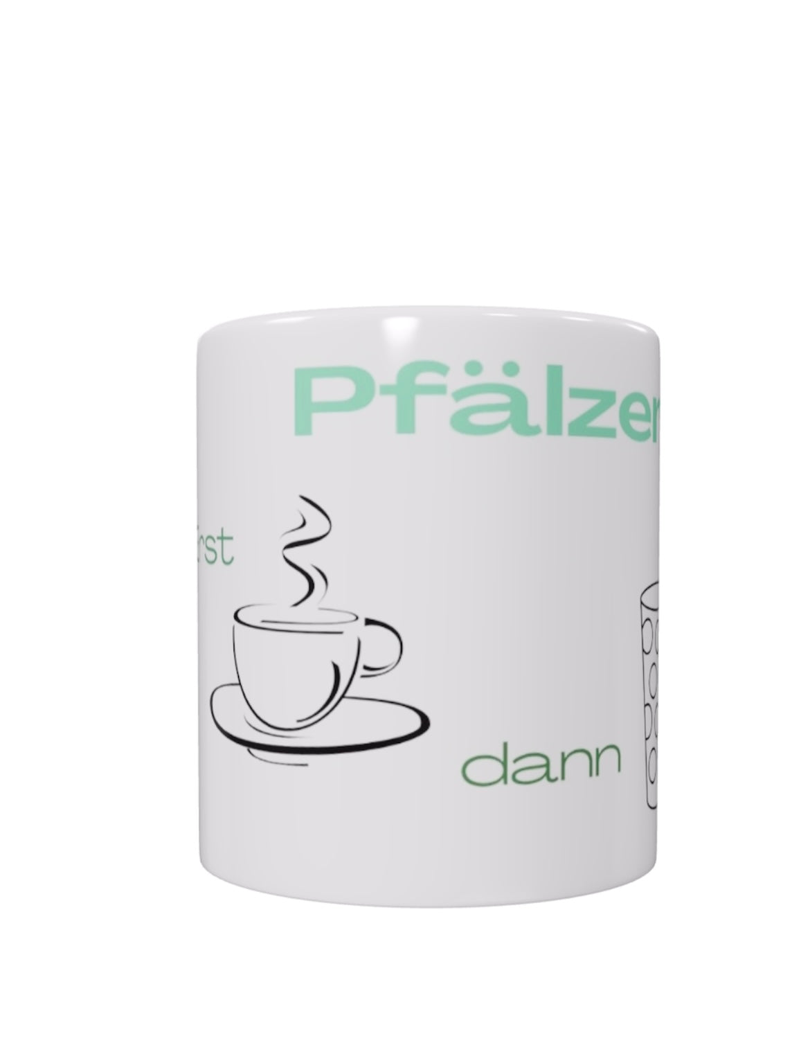 Pfälzer Tasse – „Erst Kaffee, dann Schorle“ | Lustige Geschenkidee mit Charakter (11oz)