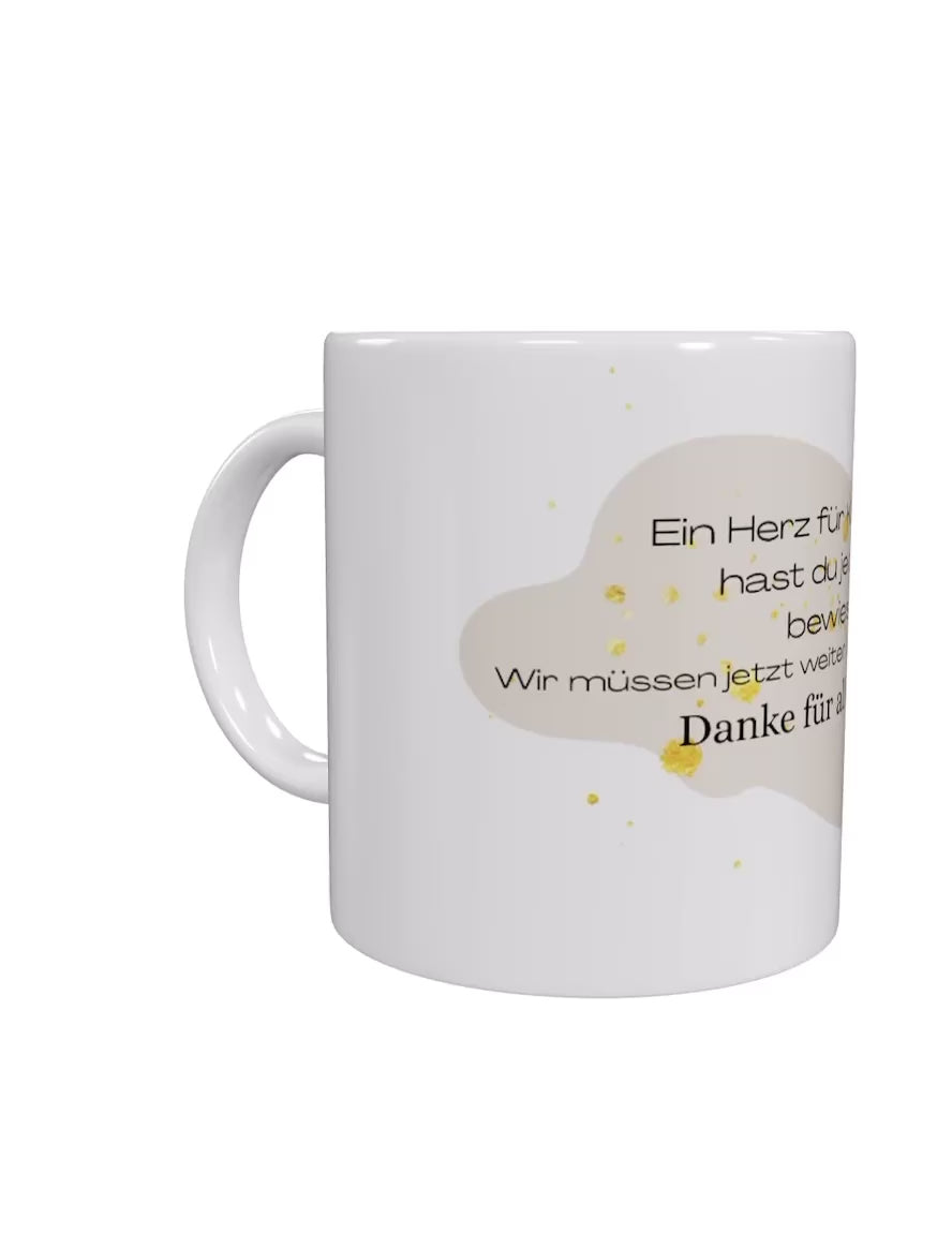 Tasse für Lehrer/in und Erzieher/in zum Abschied (Keramik 325ml)